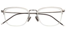 Celia Browline Sliver Glasses1