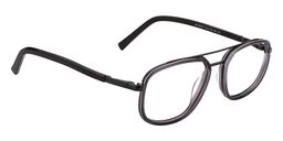 Ariel Aviator Black Glasses 5