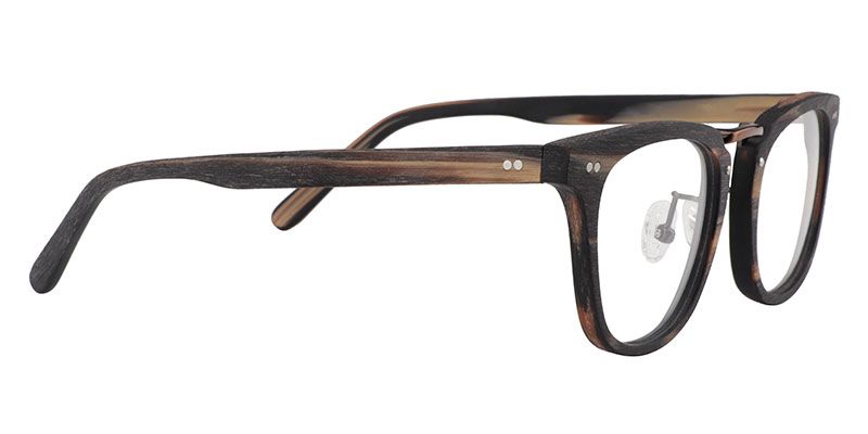 Rectangle Brown Glasses | Zeelool Optical4