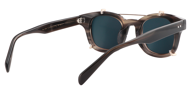 Clip-On Gray Sunglasses | Zeelool Sunglasses5