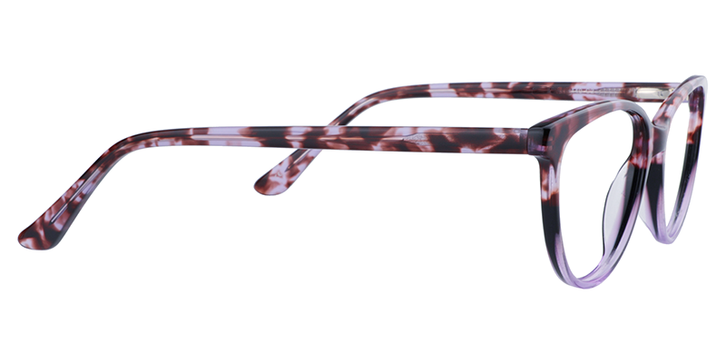 Oval Purple Glasses | Zeelool Eyewear4