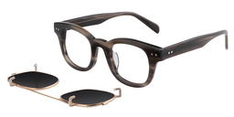 Padgett Clip-On Gray Glasses 1