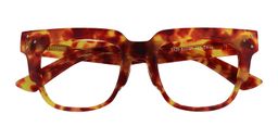 James Square Red-Gold Eyeglasses1