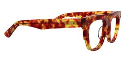 James Square Red-Gold Eyeglasses4
