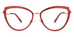Arceiba Cateye Red Glasses0