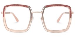 Polomsky Square Rose-Gold Glasses0