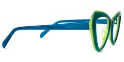 Cindi Cateye Green Glasses2