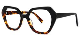 Sylvie Geometric Tortoise Glasses1