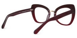 Blanquie Cateye Dark-Red Glasses3