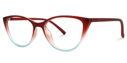 Lucy Cateye Red Glasses1