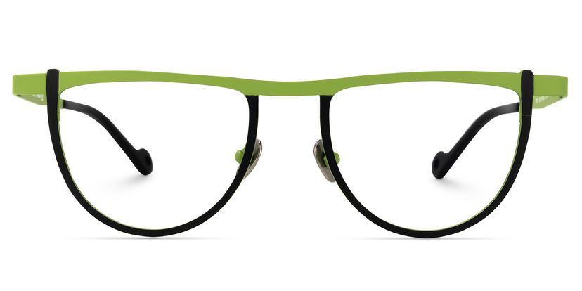 Chidera Geometric Green Glasses