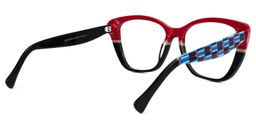 Manette Square Red Glasses3