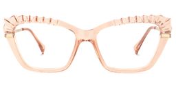 Sophie Cateye Beige Glasses0
