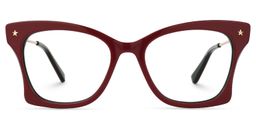 Tameron Butterfly Dark-Red Glasses0