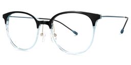 Santana Round Light-Blue Glasses1