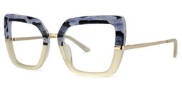 Natalin Square Snake/Skin Glasses1