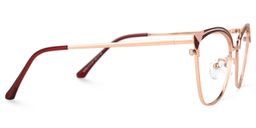 Exey Cateye Red Glasses2