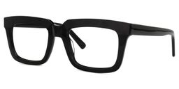 Lourdes Square Black Glasses1