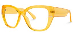 Oneida Geometric Yellow Glasses1