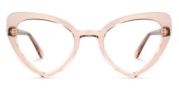 Shanne Geometric Beige Glasses0