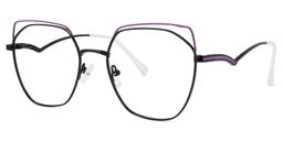 Lyth Geometric Purple-Black Glasses1