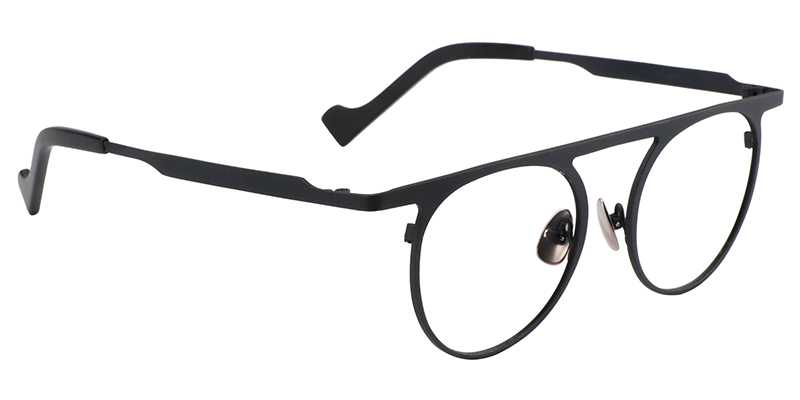 Round Dark Blue Glasses | Zeelool Eyeglasses3
