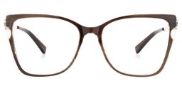 Shinault Cateye Brown Glasses0