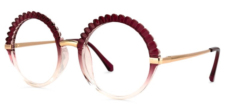 Escuela Round Red Glasses