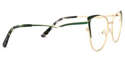 Jannette Cateye Green Glasses2