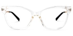 Stevens Cateye Clear Glasses0