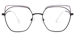 Lyth Geometric Purple-Black Glasses0