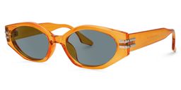 Shalanza Geometric Orange Sunglasses1