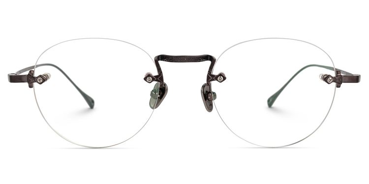 Guevara Round Brown Glasses