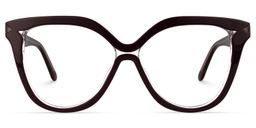 Sahara Geometric Dark-Red Glasses0