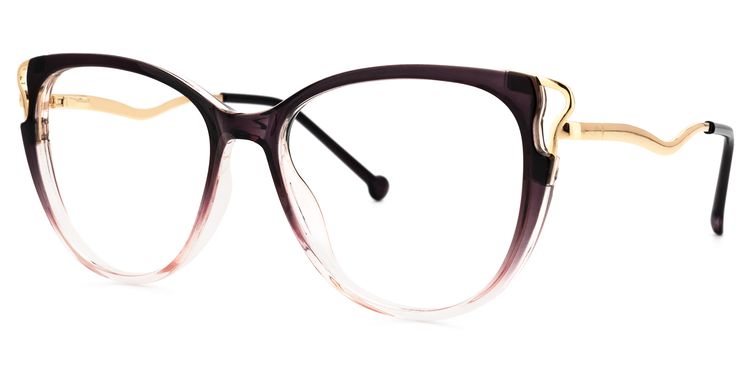 Gisela Cateye Purple Glasses
