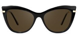 Indira Cat Eye Black Glasses9