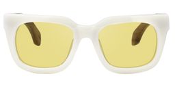 Diana Rectangle White Glasses10