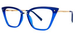 Dionne Cateye Blue Glasses1