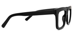 Lourdes Square Black Glasses2