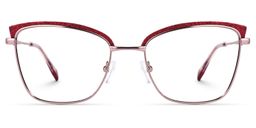 Myra Cateye Red Glasses0