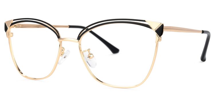 Exey Cateye Black Glasses