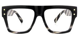 Hefner Square Stripe Glasses0