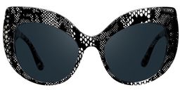 Kait Cat-eye Black Glasses12