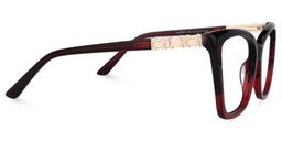 Latora Cateye Red Glasses2