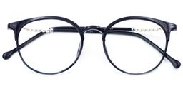 Mary Whitehouse Round Dark Blue Glasses1
