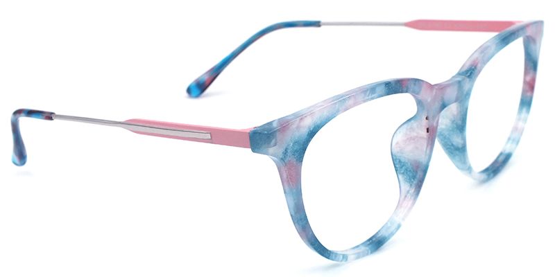 Christina Round Glasses on Zeelool.com9