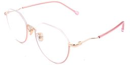 Maria Half Frame Pink Glasses3