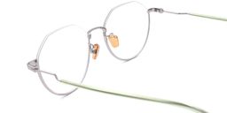 Maria Half Frame Green Glasses3