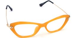  Mary Cat Eye Yollow Glasses4
