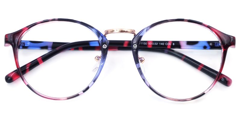 Dinah Round Floral Glasses7